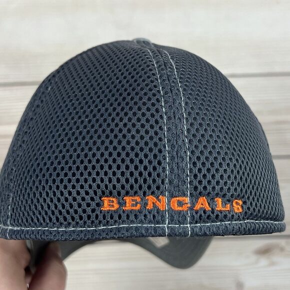 New Era Cincinnati Bengals Hat Size S/M 39Thirty Flex Stretch Fitted Cap Gray - Picture 15 of 16